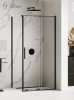 NEW TRENDY Kabina prysznicowa przesuwna SMART BLACK 130x80 EXK-4139